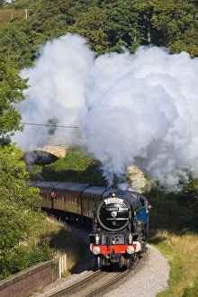 United Kingdom, England, North Yorkshire, Goathland. The Peppercorn Class A1 steam train