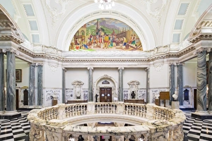 United Kingdom, Northern Ireland, County Antrim, Belfast. The interior of City Hall