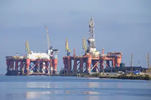 United Kingdom, Northern Ireland, Belfast, Oil Rig