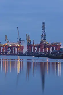 United Kingdom, Northern Ireland, Belfast, Oil Rig