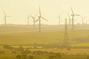 Images Dated 5th July 2011: United Kingdom, Wales, Gwynedd, Anglesey, Wind Turbines