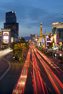 Nevada Collection: United States of America, Nevada, Las Vegas, Hotels and Casinos along the Strip