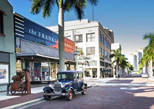 United States, Florida, Fort Myers, Downtown, 1928 Ford Model A, Henry Ford Wintered