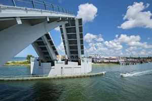Images Dated 9th January 2019: United States, Florida, Madeira Beach, Johns Pass Bascule Bridge Opens, John s