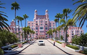 United States, Florida, St Pete Beach, Gulf Of Mexico, Don CeSar Hotel, Pink Palace