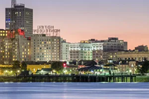 United States, Louisiana, New Orleans. View of downtown New Orleans skyline from across