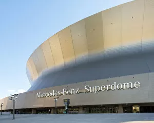 Images Dated 16th May 2017: United States, Louisiana, New Orleans. Mercedez Benz Superdome, home of the New Orleans