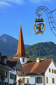 Interlaken Prints: Unterseen Castle, Interlaken, Bern, Switzerland