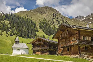 Unterstalleralm (1, 673 m) in the Arntal, Innervillgraten, Villgratental, East Tyrol, Tyrol, Austria Unterstalleralm (1, 673 m) in the Arntal, Innervillgraten, Villgratental, East Tyrol, Tyrol, Austria