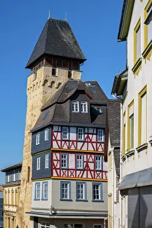 Spa Town Prints: Untertorturm, Bad Camberg, Taunus, Hesse, Germany