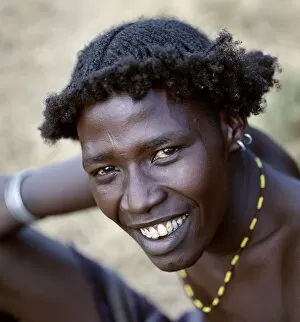 Images Dated 10th March 2009: An unusual braided hairstyle of a Dassanech young man