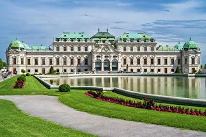Belvedere Prints: Upper Belvedere historic building complex, Vienna, Austria