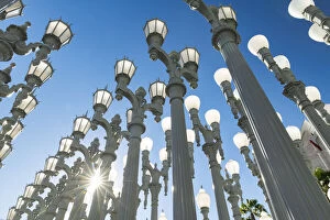 Southwest Gallery: Urban Light by Chris Burden, Los Angeles County Museum of Art (LACMA), Los Angeles, California, USA