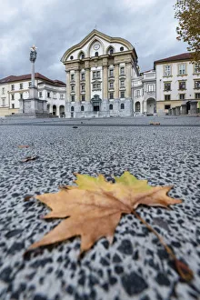 Lubiana Prints: Ursuline church of the holy trinity, Ljubiana, Slovenia