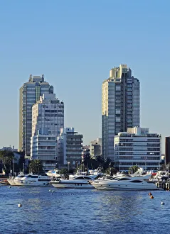 Uruguay, Maldonado Department, Punta del Este, View of the harbour