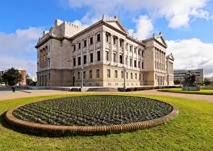 Uruguay, Montevideo, Aguada Neighbourhood, View of The Legislative Palace Uruguay, Montevideo, Aguada Neighbourhood, View of The Legislative Palace