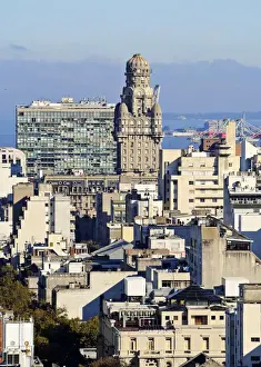 Uruguay, Montevideo, Cityscape viewed from the City Hall(Intendencia de Montevideo)