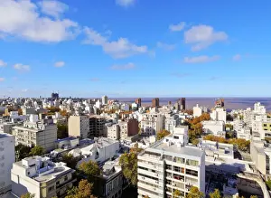 Palacio Salvo Prints: Uruguay, Montevideo, Cityscape viewed from the Salvo Palace