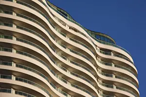 Uruguay Prints: Uruguay, Punta del Este, high rise buildings along Rambla Claudio Williman, morning