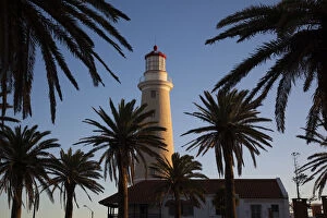 Images Dated 22nd September 2009: Uruguay, Punta del Este, town lighthouse, sunset