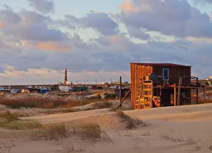 Uruguay, Rocha Department, Cabo Polonio, Sunrise at dunes