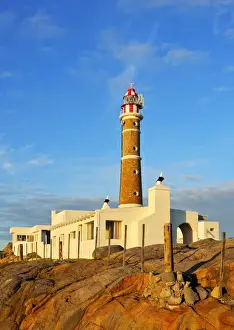Uruguay, Rocha Department, View of the lighthouse in Cabo Polonio