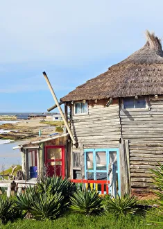 Cabins Prints: Uruguay, Rocha Department, View of the Punta del Diablo