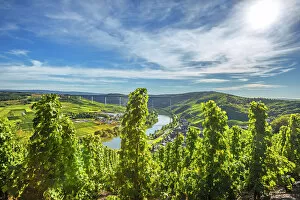 Images Dated 27th November 2018: Urzig with the new Mosel bridge, Mosel valley, Rhineland-Palatinate, Germany