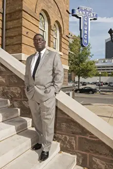 Birmingham Prints: USA, Alabama, Birmingham, 16th street Baptist church, Reverend Arthur Price Jr