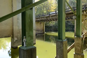 Birmingham Prints: USA, Alabama, Birmingham, Cahaba river bridge