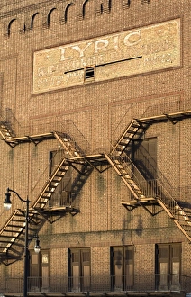 Images Dated 25th April 2009: USA, Alabama, Birmingham, Lyric Theatre Sign, Vaudeville Theatre, Constructed In 1914