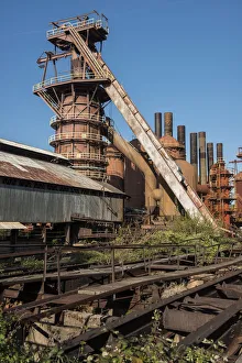 USA, Alabama, Birmingham, Sloss Furnaces, National Historic Site, steel mill