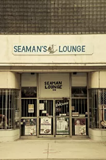 Images Dated 1st March 2010: USA, Alabama, Mobile, Dauphin Street, Seamans Lounge Bar