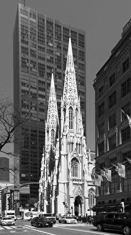 Images Dated 23rd April 2018: USA, America, American, New York, Manhattan, 5th Avenue, St. Patricks Cathedral