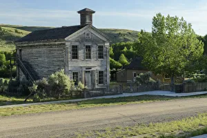 Ghost Town Prints: USA, America, Rockies, Montana, Bannack Ghost Town near Philipsburg
