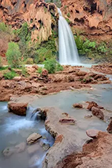 Havasu Falls Prints: USA, Arizona, Gran Canyon, Havasu Canyon (Hualapai Reservation), Havasu Falls