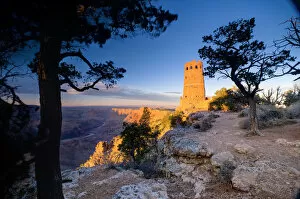 Images Dated 23rd April 2009: USA, Arizona, Grand Canyon, Desert View Watchtower