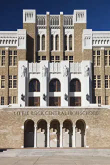 School Prints: USA, Arkansas, Little Rock, Little Rock Central High School National Historic Site
