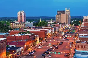 Broad Street Prints: USA, Augusta, Georgia, Downtown