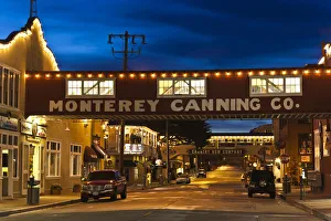 USA, California, Central Coast, Monterey, Cannery Row area, dawn
