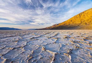 Images Dated 5th August 2015: USA, California, Death Valley National Park, Badwater Basin, lowest point in North