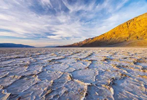 Images Dated 5th August 2015: USA, California, Death Valley National Park, Badwater Basin, lowest point in North