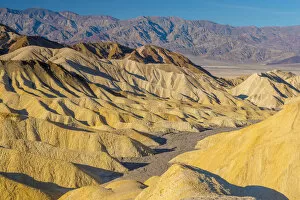 Images Dated 5th August 2015: USA, California, Death Valley National Park, Zabriskie Point, Panamint Range of mountains