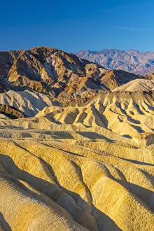 Images Dated 5th August 2015: USA, California, Death Valley National Park, Zabriskie Point, Panamint Range of mountains