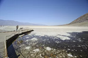 Images Dated 26th June 2009: USA, California, Death Valley National Park, Badwater Basin