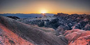USA, California, Death Valley national park, salt polygons in the Bad Water basin