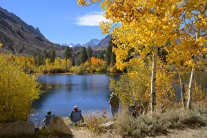 USA, California, Eastern Sierra, Bishop, Bishop creek in fall
