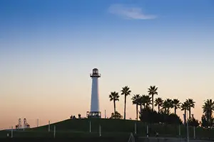 USA, California, Long Beach, Shoreline Village Lighthouse