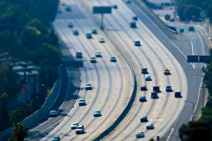 Images Dated 27th July 2009: USA, California, Los Angeles, Route 101 and Downtown