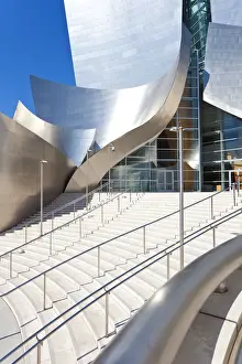 USA, California, Los Angeles, Walt Disney Concert Hall by Frank Gehry